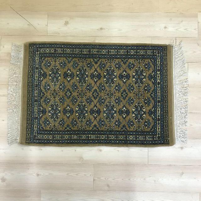 パキスタン絨毯 ウール 新品未使用【KY8142】 2022年新作入荷 4200円