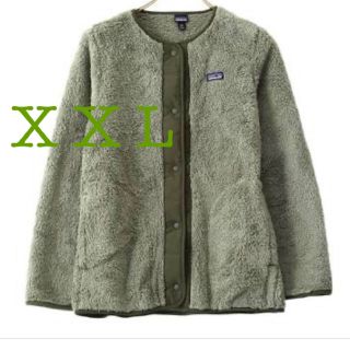 美品PatagoniaノーカラーフリースジャケットガールズXXL