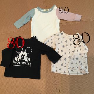 ユニクロ(UNIQLO)の秋冬　ベビー 服　長袖(シャツ/カットソー)