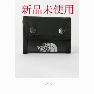 ザノースフェイス(THE NORTH FACE)のTHE NORTH FACE ドットワレット　人気のブラックホワイト(折り財布)