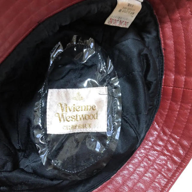 Vivienne Westwood(ヴィヴィアンウエストウッド)のvivienne westwood レザー　ハット レディースの帽子(ハット)の商品写真