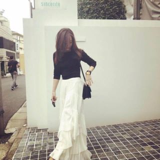 カーサフライン casa fline コットンティアードスカートの通販 by
