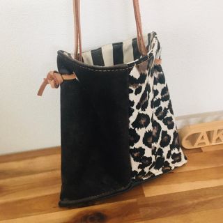 Special✴︎エコスウェード×レオパード　bag by.AKKA(バッグ)