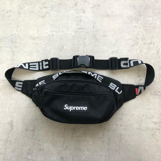 supreme waist bag 2018ss black