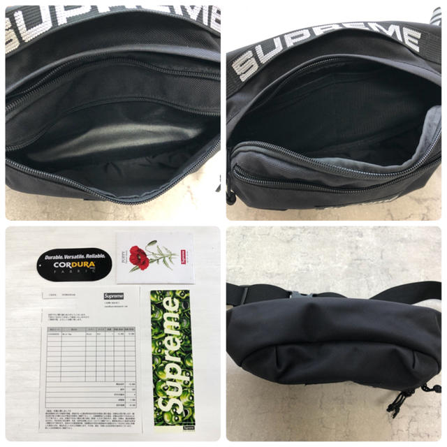 Supreme(シュプリーム)のsupreme waist bag 2018ss black メンズのバッグ(ウエストポーチ)の商品写真