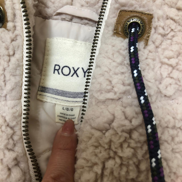 新品 ロキシー ROXY 指穴付　フィンガーホール　内ボア ジップアップパーカー