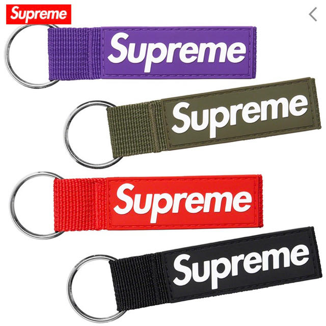 Supreme(シュプリーム)のSupreme Webbing Keychainキーチェーン　パープル メンズのファッション小物(キーホルダー)の商品写真