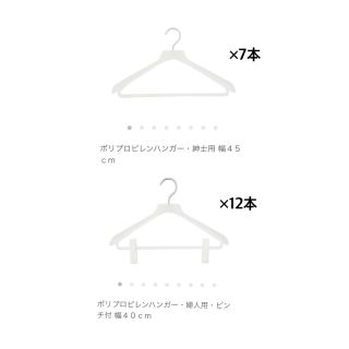 ムジルシリョウヒン(MUJI (無印良品))の無印良品 ハンガー 計19本(押し入れ収納/ハンガー)