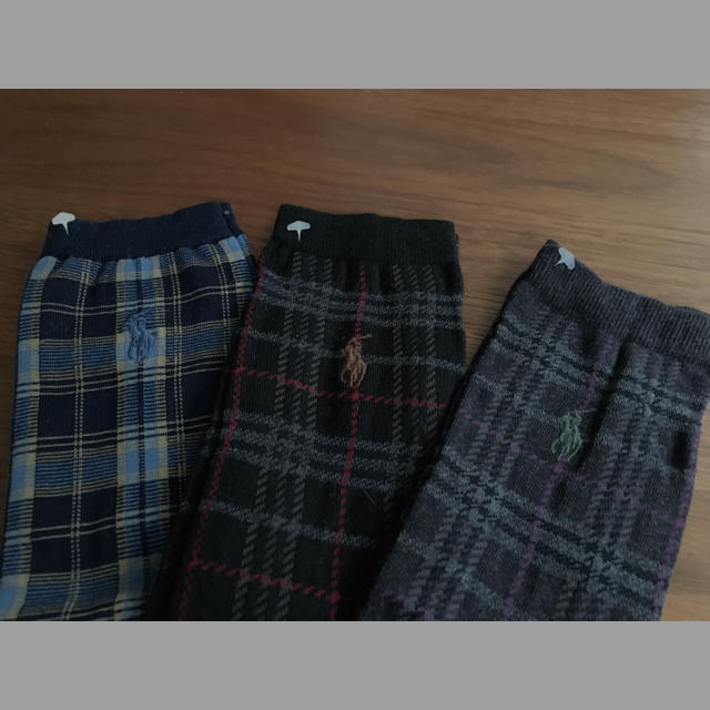 Ralph Lauren(ラルフローレン)のレア　新品　ラルフローレン ハイソックス3足（チェック柄）22-24㎝　ゴルフ レディースのレッグウェア(ソックス)の商品写真