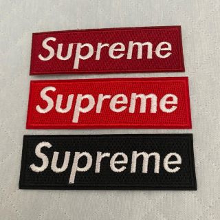 supreme アイロンワッペン 3枚セット ボックスロゴ