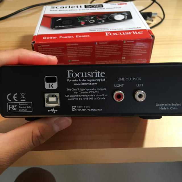 Focusrite オーディオインターフェース 楽器のDTM/DAW(オーディオインターフェイス)の商品写真