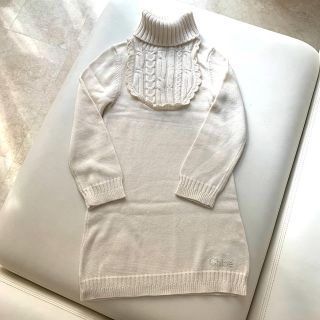 クロエ(Chloe)のリィ様専用　Chloe 6歳用　白ニットワンピース(ワンピース)