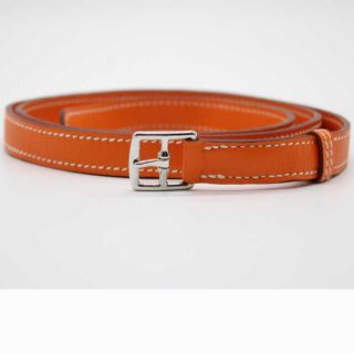 エルメス(Hermes)のエルメス  HERMES レザーベルト オレンジ(ベルト)