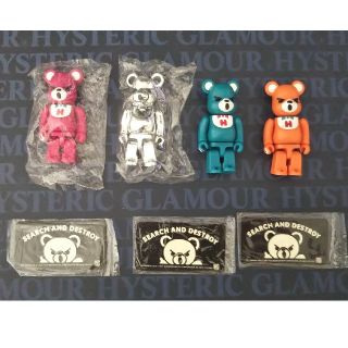 HYSTERIC GLAMOUR - HYSTERIC BEAR 100% 4種 ベアブリック（BE@RBRICK