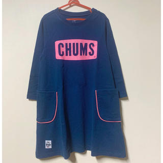 チャムス(CHUMS)の新品　CHUMS キッズ Logo ポケット　ワンピース　チャムス  XL(ワンピース)