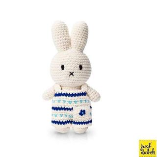 ミッフィー(miffy)のミッフィーあみぐるみジャストダッチ【ニューデルフトブルー・オーバーオール着用】(あみぐるみ)