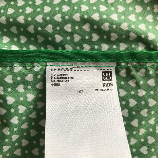 UNIQLO(ユニクロ)のユニクロ　ウィンドブレーカー　140 キッズ/ベビー/マタニティのキッズ服女の子用(90cm~)(ジャケット/上着)の商品写真