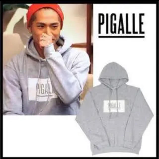 PIGALLE BOX LOGO HOODIE 三代目 登坂広臣 着用メンズ