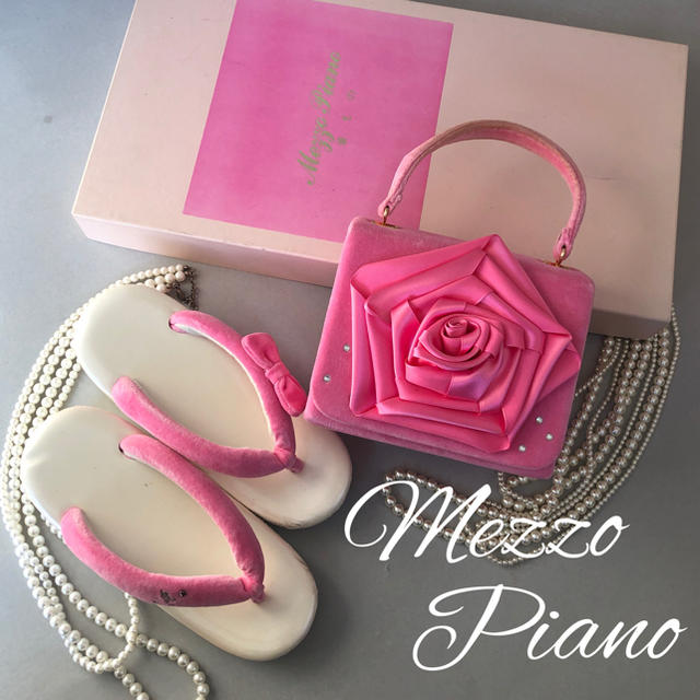 mezzo piano★和装小物　お草履　おカバンセット