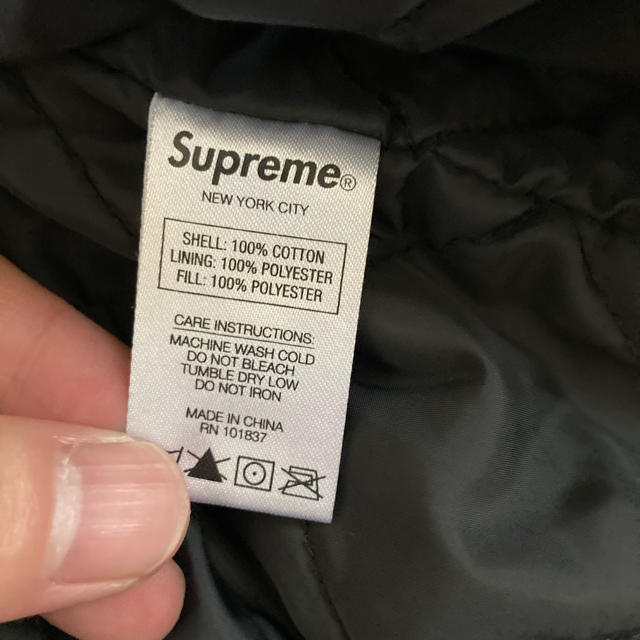 supreme Checks Embroidered Denim Jacket