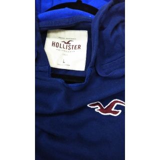 ホリスター(Hollister)のU.S.A.購入　人気!新品ホリスターパーカーLサイズ　紺色(パーカー)