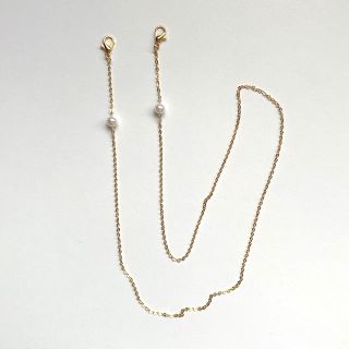 ディーホリック(dholic)のハンドメイド　マスクストラップ　ビーズアクセサリー　ビーズネックレス　韓国(ネックレス)