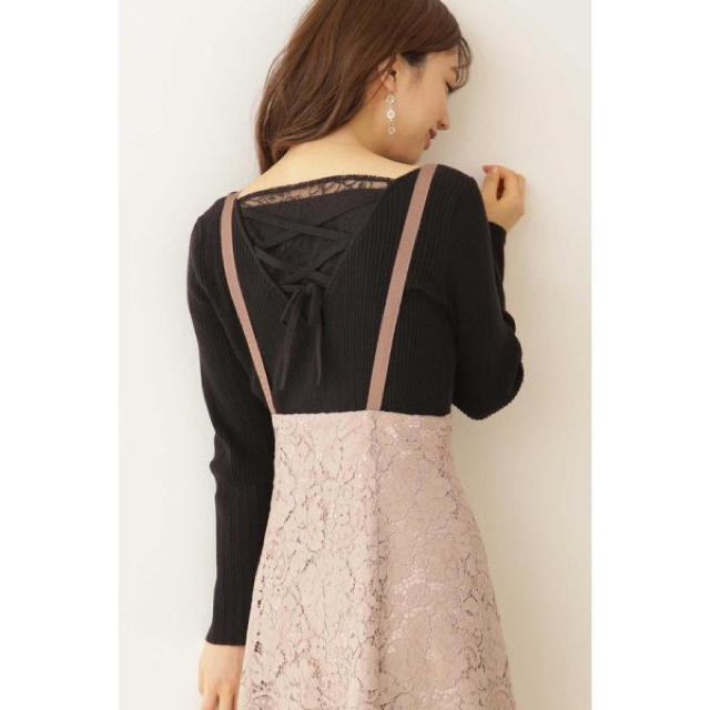 PROPORTION BODY DRESSING(プロポーションボディドレッシング)の♡バックレースアップリブニット♡ レディースのトップス(ニット/セーター)の商品写真