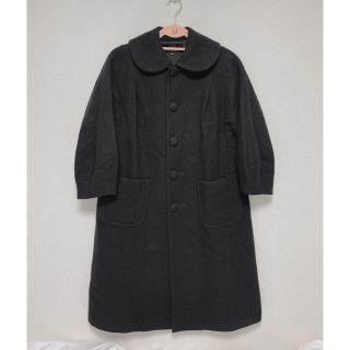 SALE！COMME des GARCONS※丸襟Aラインウールコート