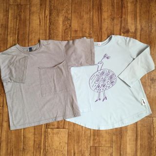 マーキーズ(MARKEY'S)のマーキーズ 女の子長袖＆五分袖120㎝ 2枚セットロンT カットソー(Tシャツ/カットソー)