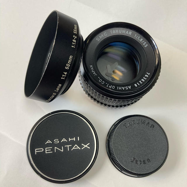 PENTAX(ペンタックス)の美品 M42銘玉 SMC TAKUMAR 55mm F1.8 純正付属多数 スマホ/家電/カメラのカメラ(レンズ(単焦点))の商品写真