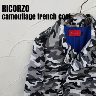 RICORZO/リコルゾ 迷彩 カモフラージュ柄 トレンチコート ジャケット(トレンチコート)