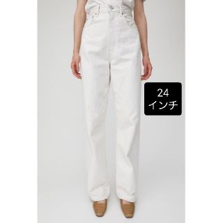 マウジー(moussy)のHW WHT LOOSE STRAIGHT 24インチ(デニム/ジーンズ)