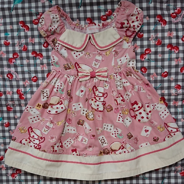 Shirley Temple(シャーリーテンプル)のシャーリーテンプル ティーパーティー 100 キッズ/ベビー/マタニティのキッズ服女の子用(90cm~)(ワンピース)の商品写真