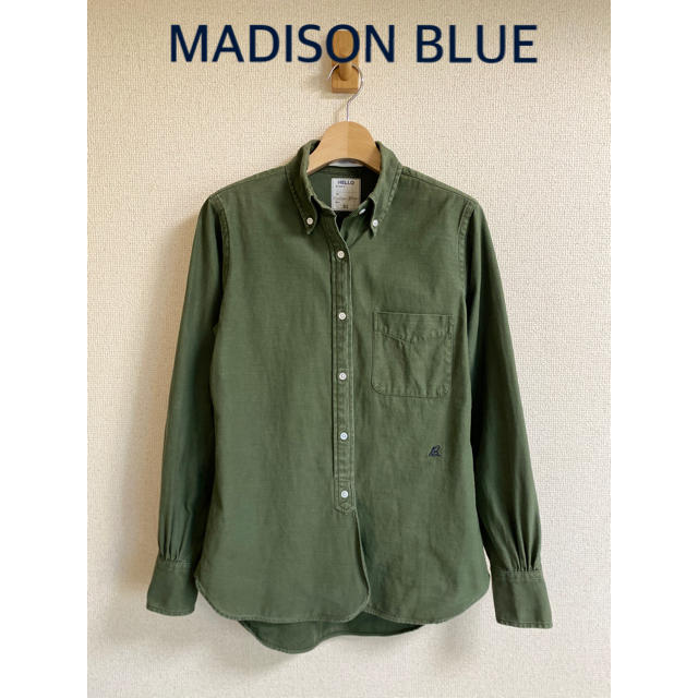 【MADISON BLUE】ボタンダウンコットンマダムシャツ/カーキ/02のサムネイル