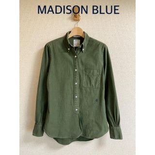 マディソンブルー(MADISONBLUE)の【MADISON BLUE】ボタンダウンコットンマダムシャツ/カーキ/02(シャツ/ブラウス(長袖/七分))