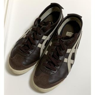 オニツカタイガー(Onitsuka Tiger)のオニツカタイガー/スニーカー/焦茶色/後ろが可愛い♪(スニーカー)