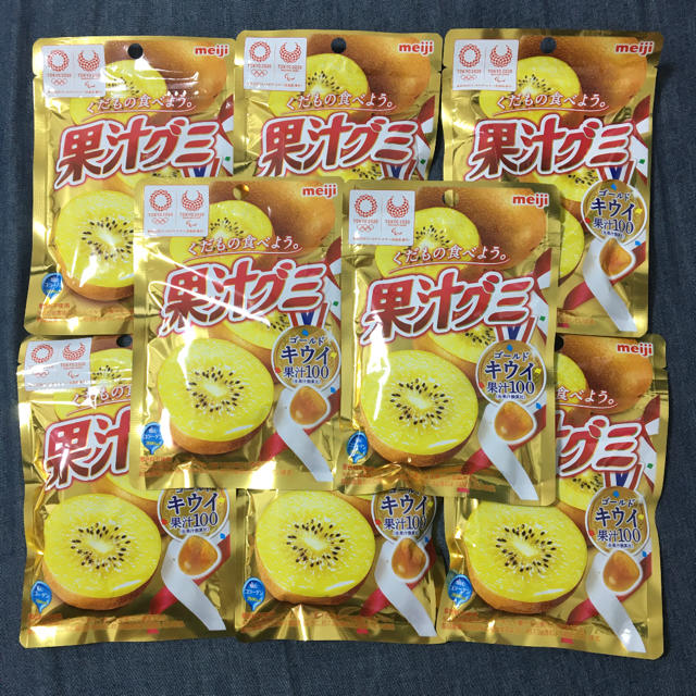 明治(メイジ)の明治　果汁グミ　ゴールドキウイ　47g×８個 食品/飲料/酒の食品(菓子/デザート)の商品写真