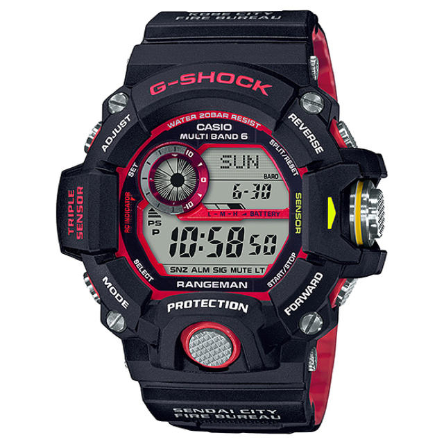 腕時計(デジタル)G-SHOCK 緊急消防援助隊コラボ GW-9400NFST-1AJR 新品