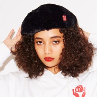 エックスガール(X-girl)のX-girl / #1 FUR BERET(ハンチング/ベレー帽)