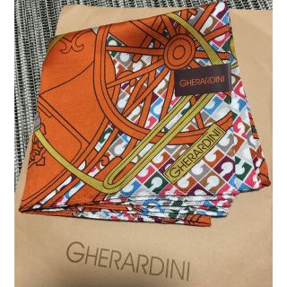 ゲラルディーニ(GHERARDINI)のゲラルディーニ  シルク絹 綿 スカーフ 新品 日本製 タグ付き 匿名配送(バンダナ/スカーフ)