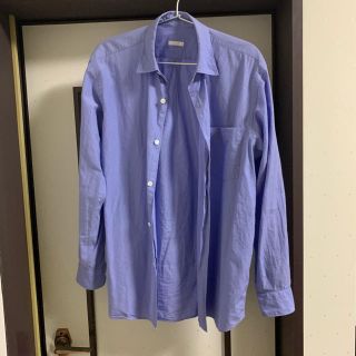 コモリ(COMOLI)のcomoli コモリ サックスブルー　コモリシャツ　16ss(シャツ)