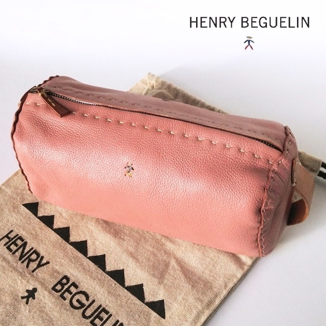 HENRY BEGUELIN(エンリーべグリン)のHENRY BEGUELIN✨エンリーベグリン オミノ刺繍 ファスナー ポーチ レディースのファッション小物(ポーチ)の商品写真