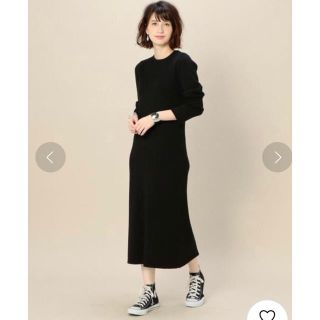 ビューティアンドユースユナイテッドアローズ(BEAUTY&YOUTH UNITED ARROWS)のBEAUTY & YOUTH アクリルレーヨンリプスリットニットワンピース(ロングワンピース/マキシワンピース)