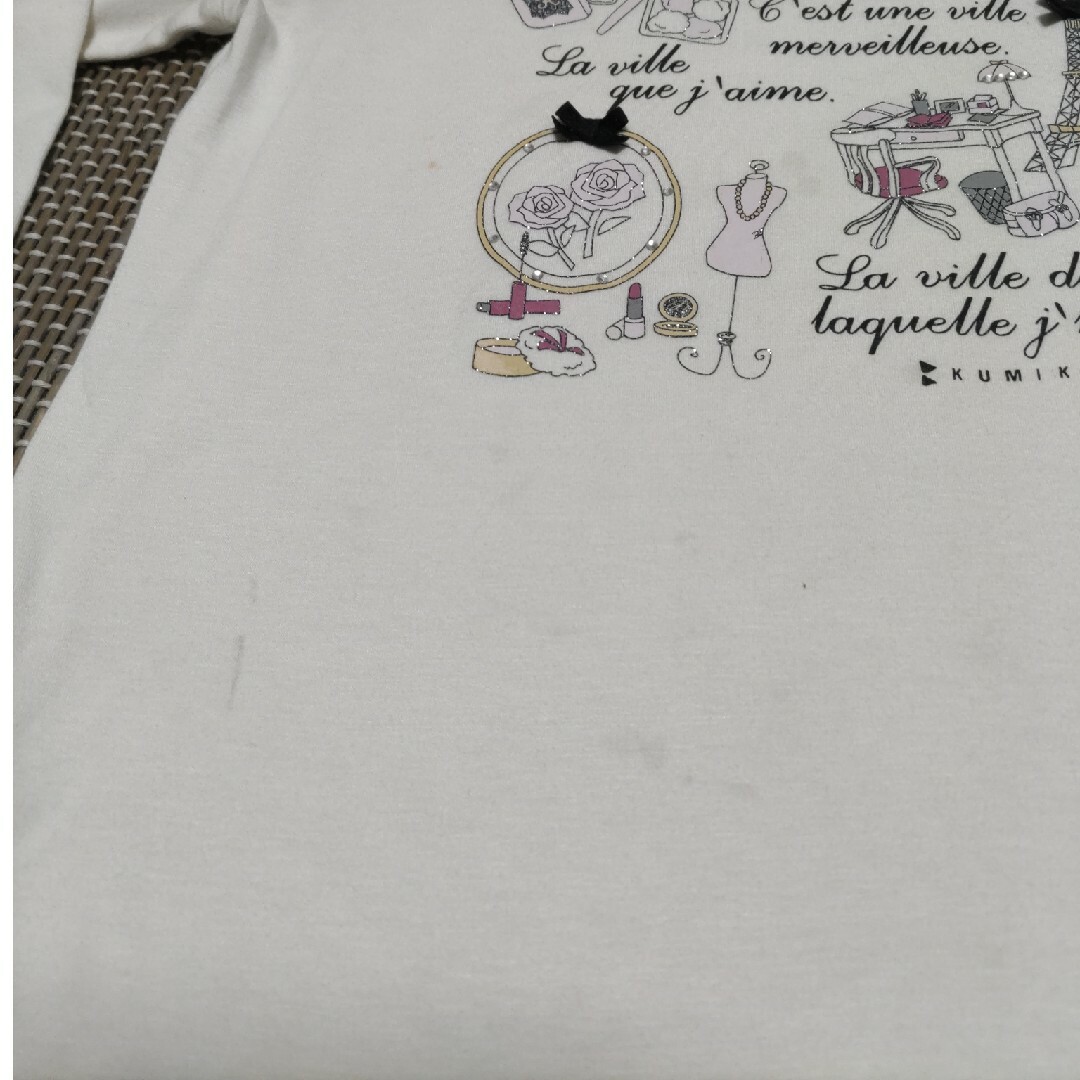 kumikyoku（組曲）(クミキョク)の格安組曲カットソー120～130 キッズ/ベビー/マタニティのキッズ服女の子用(90cm~)(Tシャツ/カットソー)の商品写真