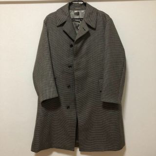 コモリ(COMOLI)のはーりー様　DOUBLE FACE CHECK LONG COAT (ステンカラーコート)