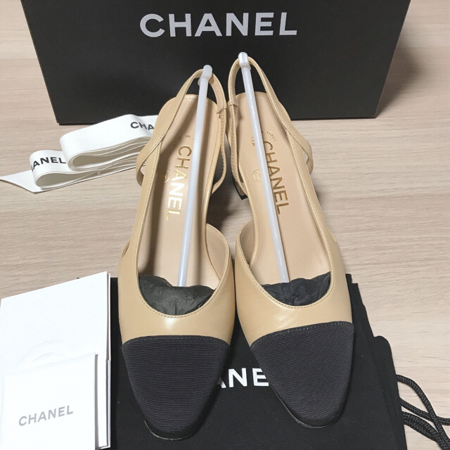 CHANEL スリングバック パンプス  36