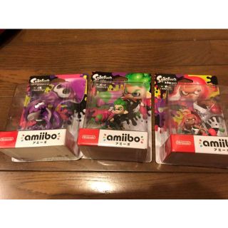 ニンテンドウ(任天堂)のamiibo スプラトゥーン　ガール　ボーイ　イカ　未使用・未開封品(ゲームキャラクター)