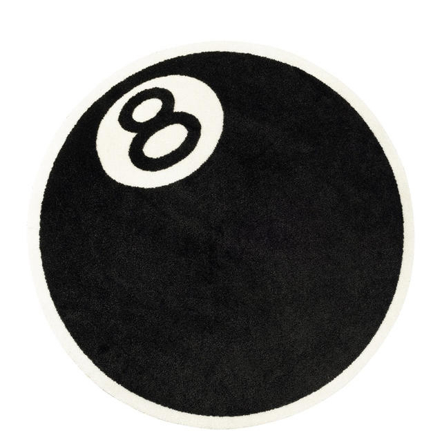 （超希少）STUSSY 8 BALL RUG BLACK | フリマアプリ ラクマ