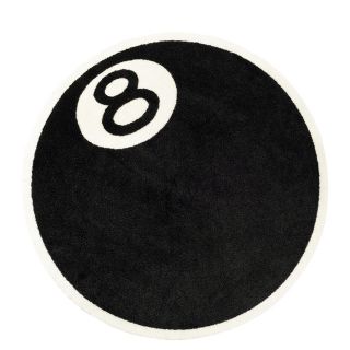 （超希少）STUSSY 8 BALL RUG BLACK