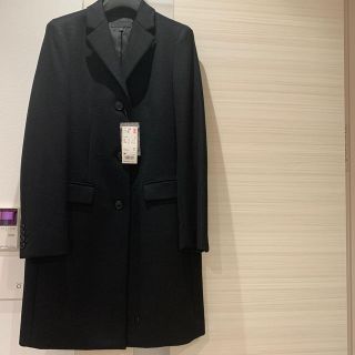 ユニクロ(UNIQLO)の❤️とんた様専用❤️タグ付きユニクロチェスターコートブラックM❤️(チェスターコート)